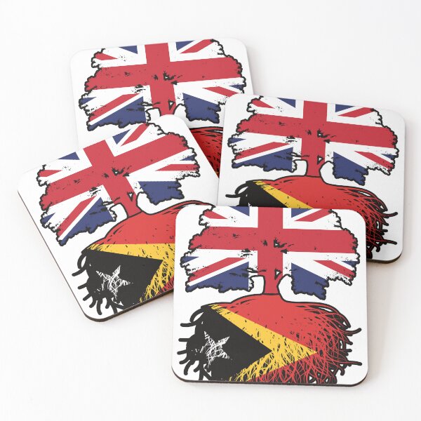 Item preview, East Timor Timorese British UK Tree Roots Flag designed and sold by FlagX.