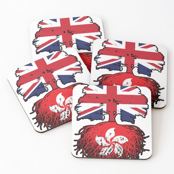 Item preview, Hong Kong Hong Konger British UK Tree Roots Flag designed and sold by FlagX.