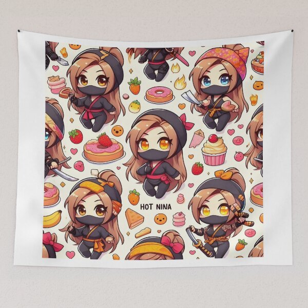 Item preview, Cute Chibi ninja pattern 34.0 designed and sold by StickyGuys.