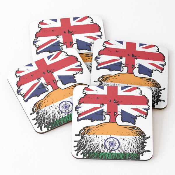 Item preview, India Indian British UK Tree Roots Flag designed and sold by FlagX.