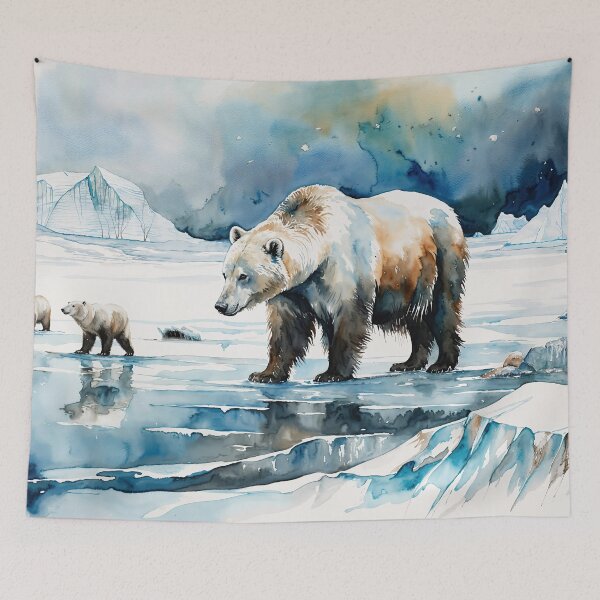 Item preview, Watercolor Landscape - Polar Circle designed and sold by AVoidoid.