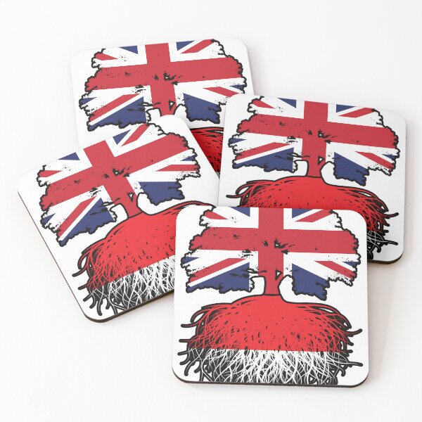 Item preview, Indonesia Indonesian British UK Tree Roots Flag designed and sold by FlagX.