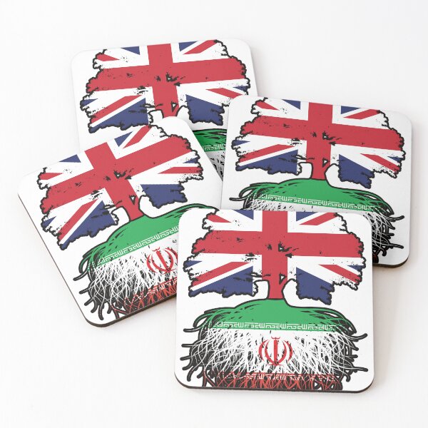Item preview, Iran Iranian British UK Tree Roots Flag designed and sold by FlagX.