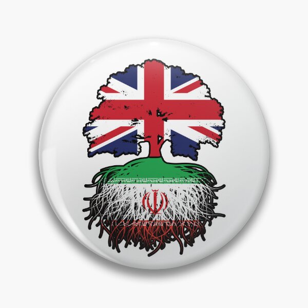 Item preview, Iran Iranian British UK Tree Roots Flag designed and sold by FlagX.