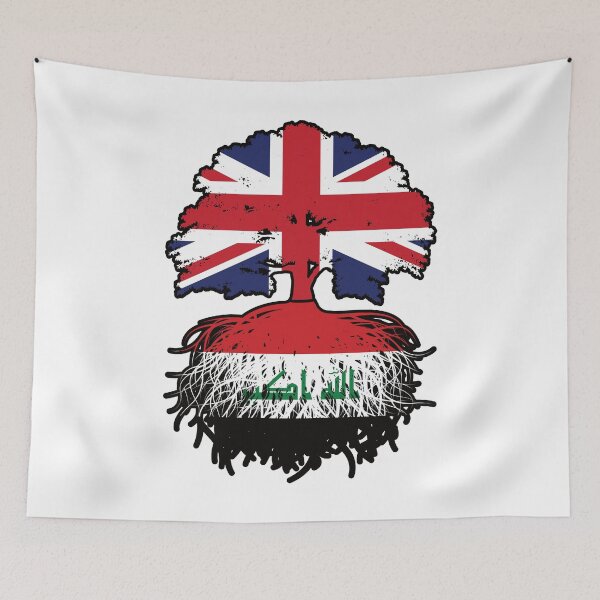 Item preview, Iraq Iraqi British UK Tree Roots Flag designed and sold by FlagX.