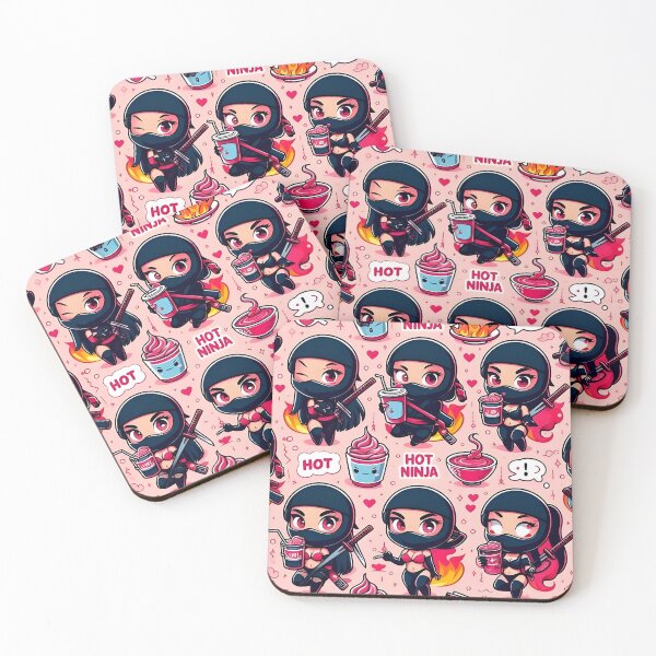 Item preview, Hot-cute Chibi ninja pattern 35.0 designed and sold by StickyGuys.