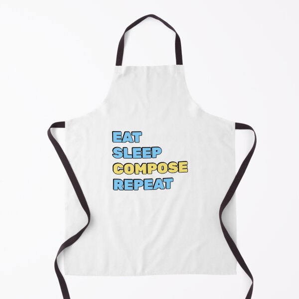 Item preview, Eat Sleep Compose Repeat - funny composer memes designed and sold by Inspirationmotivation.