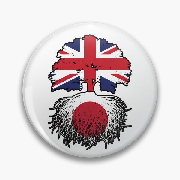 Item preview, Japan Japanese British UK Tree Roots Flag designed and sold by FlagX.