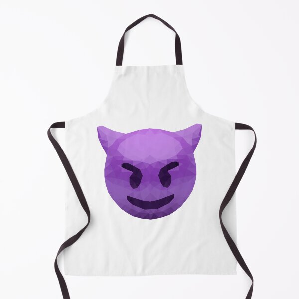 Item preview, Devilish Smirk Emoji in Low Poly Style - Geometric Mischievous Face designed and sold by OrangePoly.