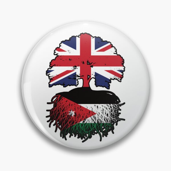 Item preview, Jordan Jordanian British UK Tree Roots Flag designed and sold by FlagX.