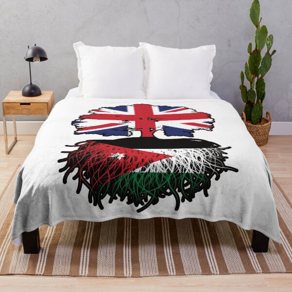 Item preview, Jordan Jordanian British UK Tree Roots Flag designed and sold by FlagX.