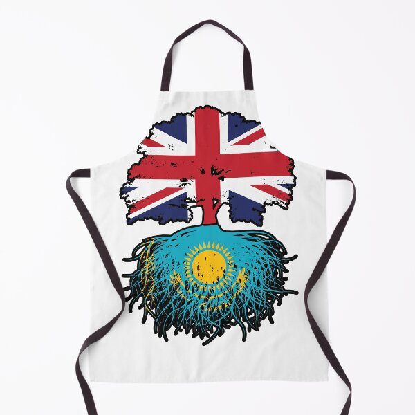 Item preview, Kazakhstan Kazakh British UK Tree Roots Flag designed and sold by FlagX.