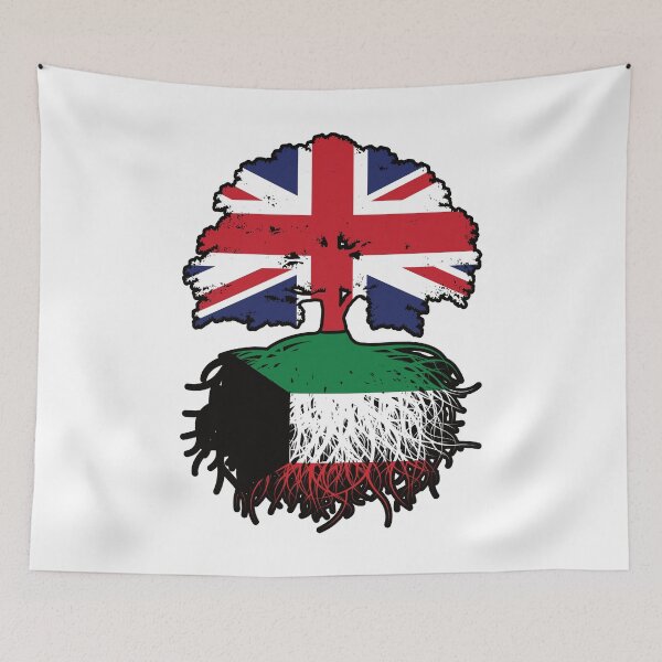 Item preview, Kuwait Kuwaiti British UK Tree Roots Flag designed and sold by FlagX.