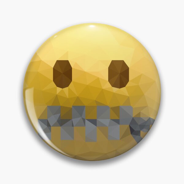 Item preview, Zipped Lips Emoji in Low Poly Style - Geometric Silent Face Design designed and sold by OrangePoly.