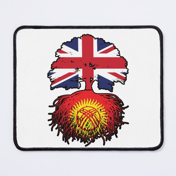Item preview, Kyrgyzstan Kirghiz British UK Tree Roots Flag designed and sold by FlagX.