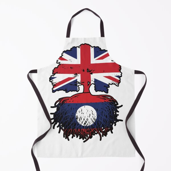 Item preview, Laos Laotian British UK Tree Roots Flag designed and sold by FlagX.