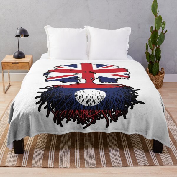 Item preview, Laos Laotian British UK Tree Roots Flag designed and sold by FlagX.