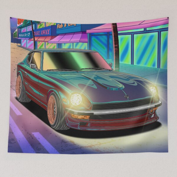 Artikelvorschau, Datsun 240z Neon Sonnenuntergangstraum entworfen und verkauft von JDM Guyvit.