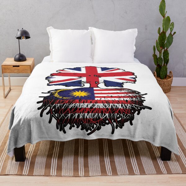Item preview, Malaysia Malaysian British UK Tree Roots Flag designed and sold by FlagX.
