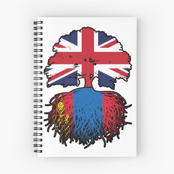 Item preview, Mongolia Mongolian British UK Tree Roots Flag designed and sold by FlagX.