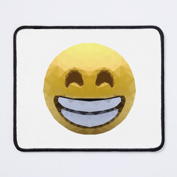 Item preview, Beaming Smile Emoji in Low Poly Style - Geometric Happy Face Design designed and sold by OrangePoly.