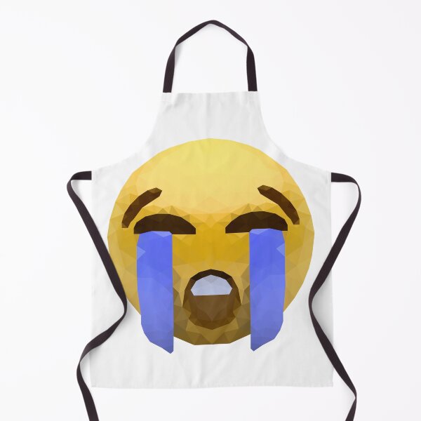 Item preview, Crying Emoji in Low Poly Style - Geometric Tears of Sadness Design designed and sold by OrangePoly.
