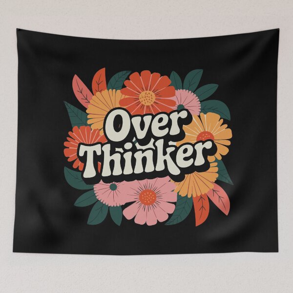 Item preview, Overthinker quote designed and sold by khallidaart.