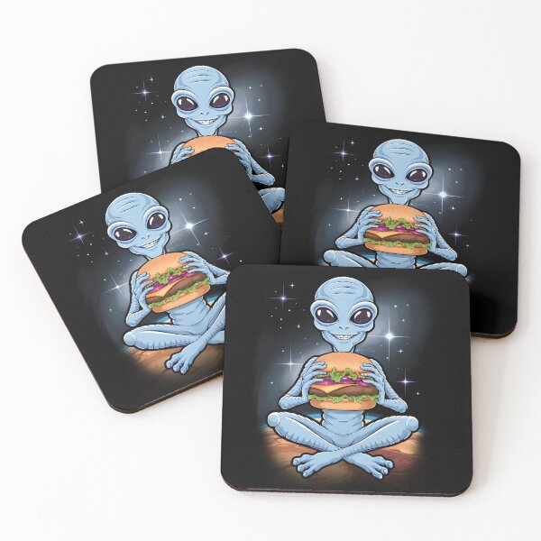 Item preview,  Alien with a burger designed and sold by JoraArt.