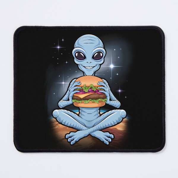 Item preview, Alien with a burger designed and sold by JoraArt.