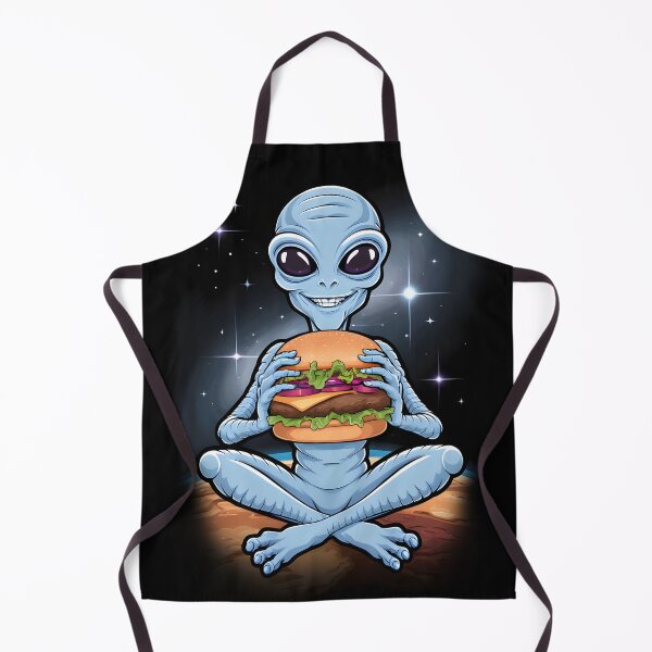 Item preview,  Alien with a burger designed and sold by JoraArt.
