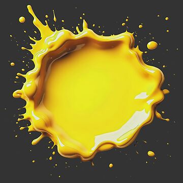 Artwork thumbnail, Neon Yellow Paint Splash by FotiraStudio