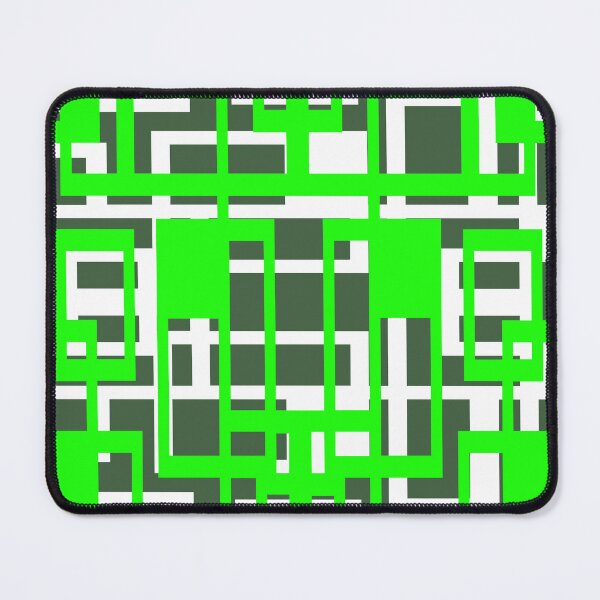 Item preview, Geometric Shapes Pattern Medium Green White Cut Out designed and sold by taiche.