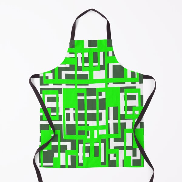 Item preview, Geometric Shapes Pattern Medium Green White Cut Out designed and sold by taiche.