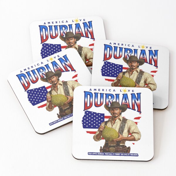 Item preview, USA Loves Durian: Cowboy Spirit T-Shirt designed and sold by DurianCraze.