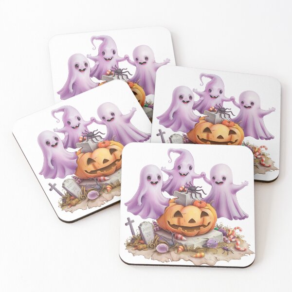 Item preview, Friendly Ghosts and Pumpkin Halloween designed and sold by TomxDesign.