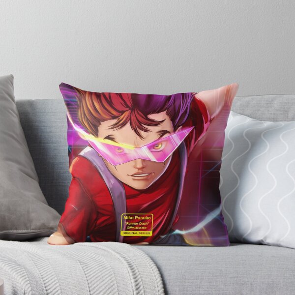 RUNNER DASH - Mike Pasuko Throw Pillow