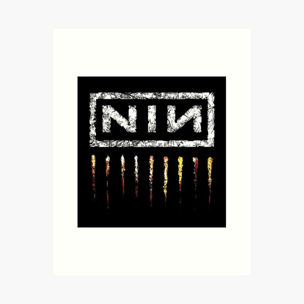 Vista previa del artículo con la obra «Rojo oscuro de N-I-N», diseñado y vendido por valeriweatson.