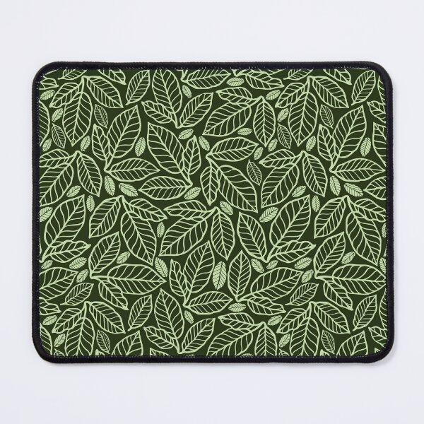 Item preview, Light green leaves on a dark green background designed and sold by BellaRoxiell.
