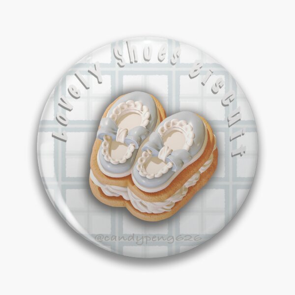 Item preview, Lovely Blue Shoes Biscuit 3d Rendering style designed and sold by 3dArtistCandy.