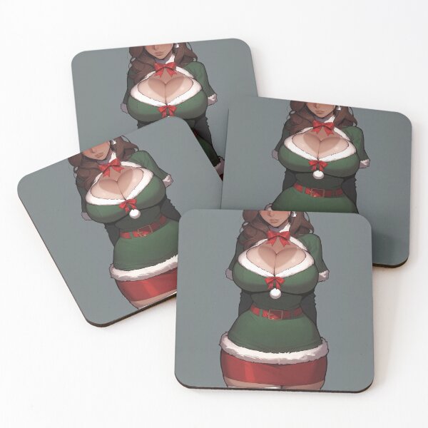 Item preview, Anime Gamer Girl in Christmas Santa Outfit designed and sold by WaifuBrowser.