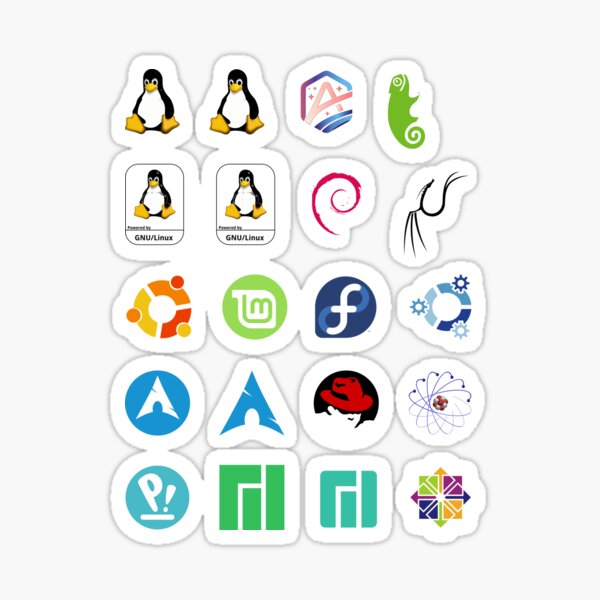 Item preview, Linux Distributions - 20 stickers designed and sold by PiotrC.