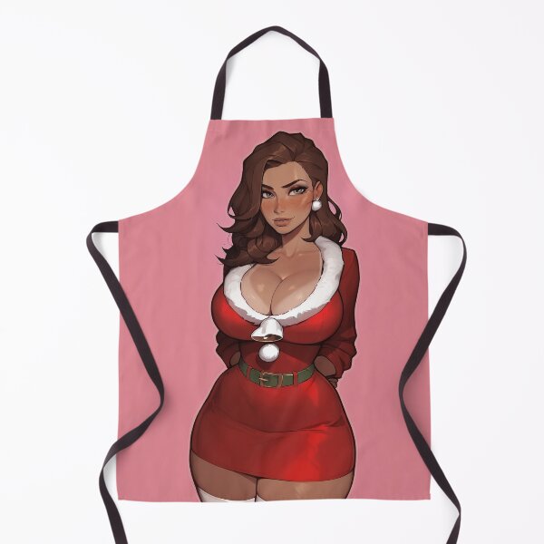 Item preview, Anime Gamer Girl in Christmas Santa Outfit designed and sold by WaifuBrowser.