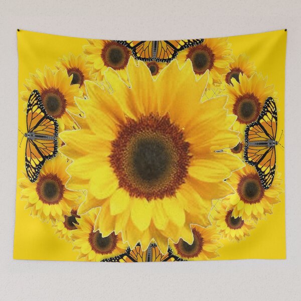 Item preview, MONARCH BUTTERFLIES , YELLOW SUNFLOWER PATTERNS  designed and sold by sharlesart.