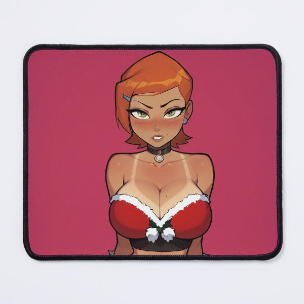 Item preview, Anime Gamer Girl in Christmas Santa Outfit designed and sold by WaifuBrowser.