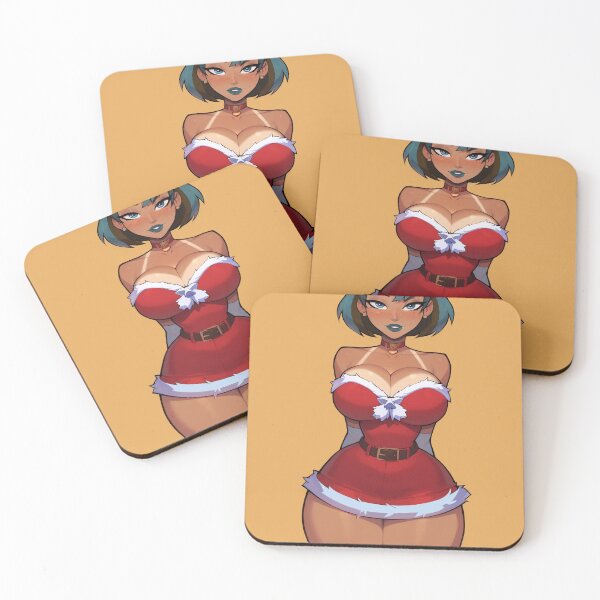 Item preview, Anime Gamer Girl in Christmas Santa Outfit designed and sold by WaifuBrowser.