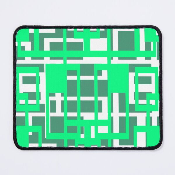 Item preview, Geometric Shapes Pattern Aqua-Green White Cut Out designed and sold by taiche.