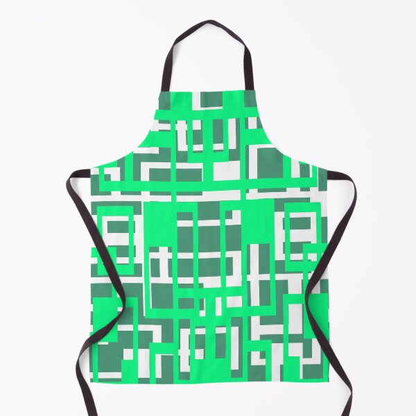 Item preview, Geometric Shapes Pattern Aqua-Green White Cut Out designed and sold by taiche.