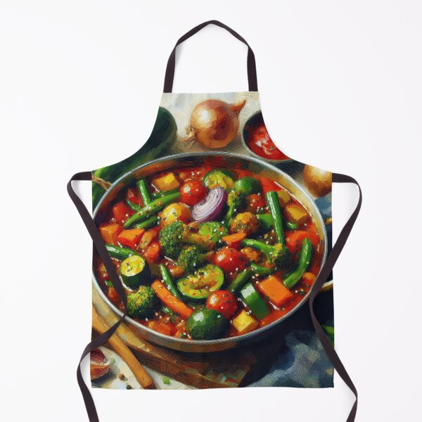 Item preview, Vegetable Curry Impressionism Art Style designed and sold by artofuniverse.