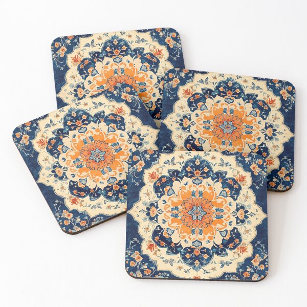 Item preview, Vintage Persian Medallion Rug Design - Traditional Floral Pattern designed and sold by YummyCreative.