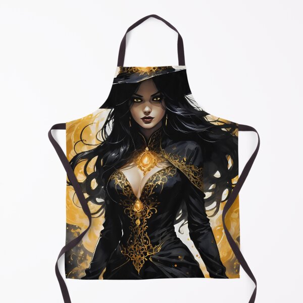 Item preview, Beautiful Halloween Witch with Glowing Eyes designed and sold by ByteyCreatives.